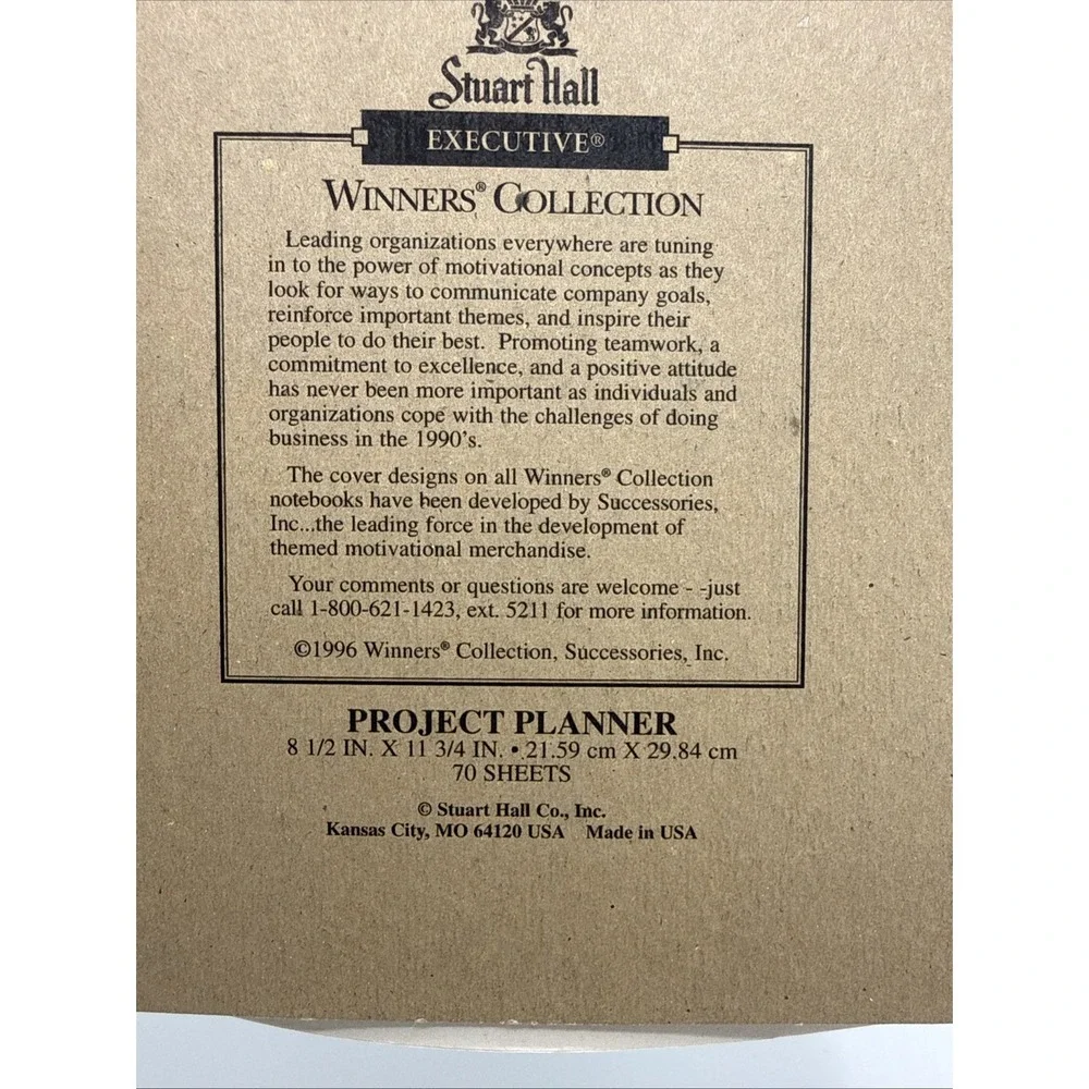 2 Vtg Stuart‎ Hall Notebooks 1990s Winners Collection Project Planner Legal Pads